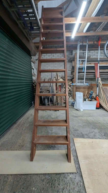 Photo of free Pitch pine loft/barn ladder. (Bowerham LA1) #1