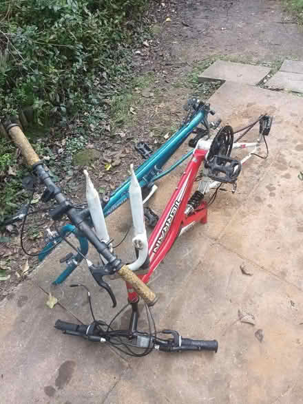 Photo of free 2 x bike frames and parts (Bedmond WD5) #1