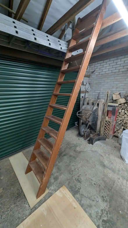 Photo of free Pitch pine loft/barn ladder. (Bowerham LA1) #2