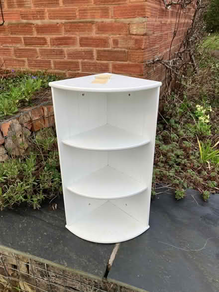 Photo of free White corner shelving unit (Malvern Link WR14) #1