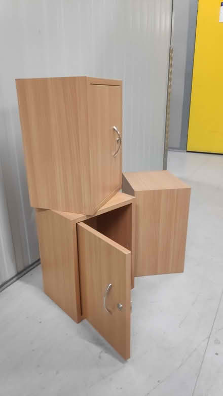 Photo of free 3 small cabinets, 42cm H x 30cm W x 28cm D (Woodlands TW7) #1