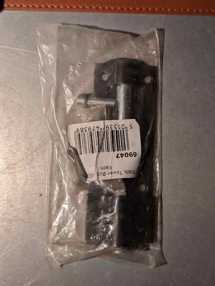 Photo of free 100 mm black tower bolt for gate (Frenchay BS16) #1