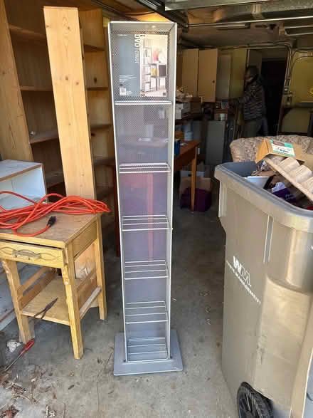 Photo of free CURB ALERT DVD, cd and book shelves (Albany) #2