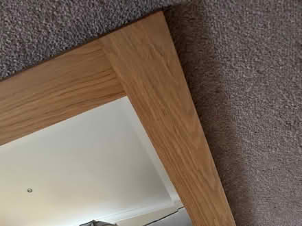 Photo of free Oak surround wall mirror 60 x 60 cm (Aberystwyth) #4