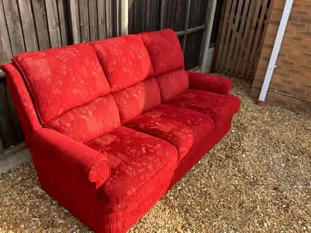 Photo of free 3 Seater sofas x 2 (Peterborough - Pondersbridge) #1