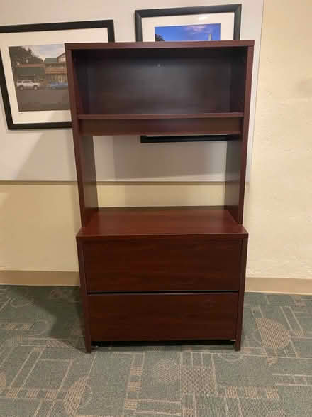 Photo of free Tall bookshelf/filing cabinet (Saratoga springs east side) #1