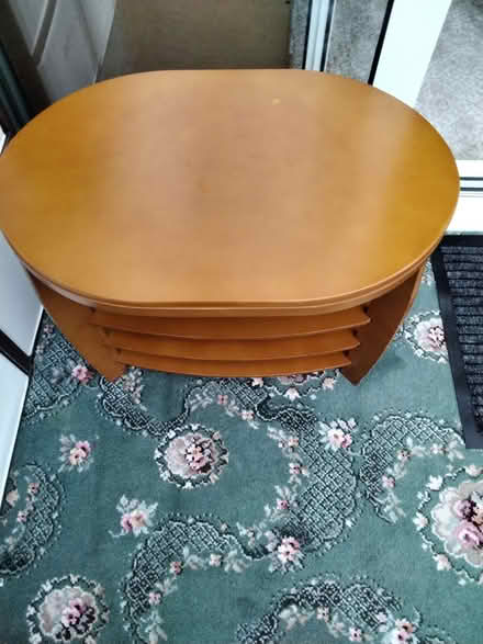 Photo of free Little wooden coffee table (White Walls BB8) #3