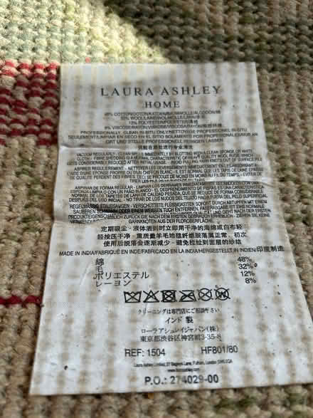 Photo of free Laura Ashley rug (Toppesfield CO9) #2