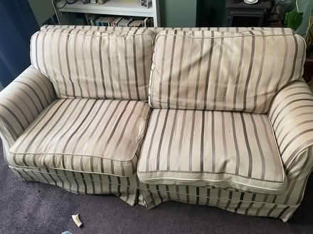 Photo of free 2 Laura Ashley sofas + slip covers (Geddington NN14) #1