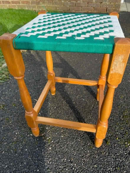 Photo of free 1970’s rattan weave stool (Hatch Warren RG22) #2