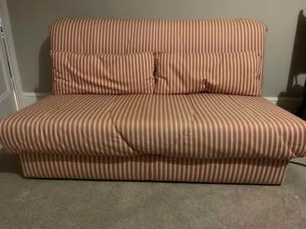 Photo of free sofa bed free red and white stripe (GL53) #1