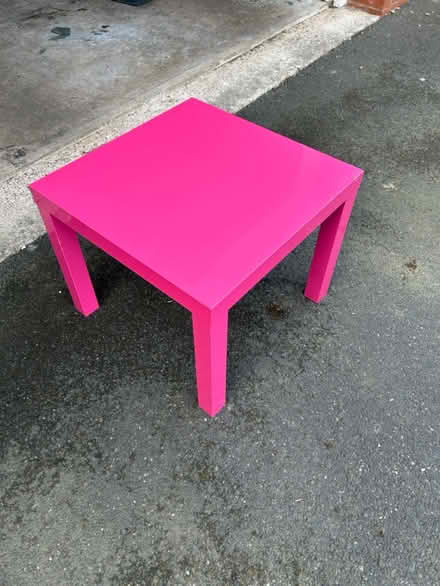 Photo of free Small pink table (Nr Oswestry) #2