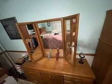 Photo of free Queen/Matching Dresser & Mirror (Just West of New Brunswick) #3