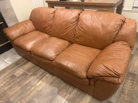 Photo of free Leather Couch in Monterey (New Monterey near Lighthouse) #1