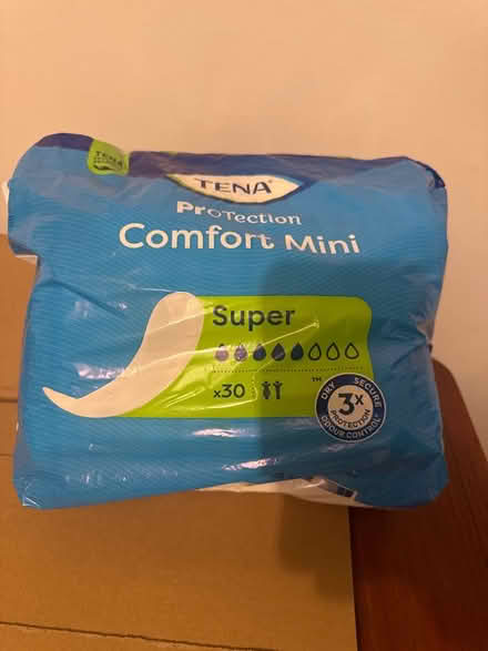 Photo of free Tena pads - comfort mini (Hitchin (South)) #1