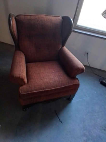 Photo of free Chair and end table (South of Stoddard wi) #1