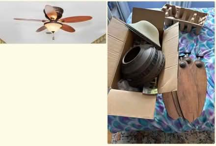 Photo of free ceiling fan with lights (Bowie, MD) #1