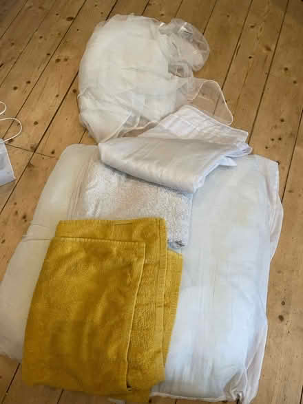 Photo of free Odd towels, net curtains, etc (Glasgow Langside) #1