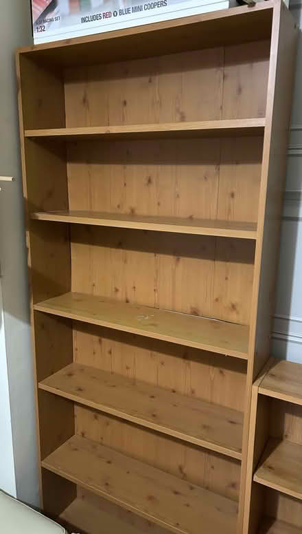 Photo of free 2 large, 1 small shelves (Llangefni) #1