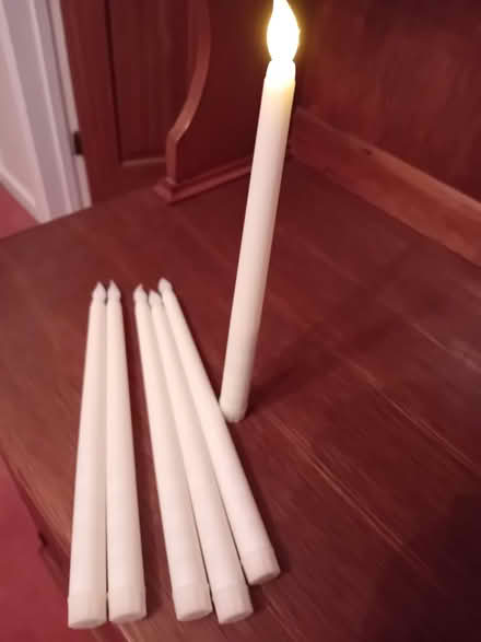 Photo of free 6 Slim candles, new, AAA (Barnham Broom NR9) #1