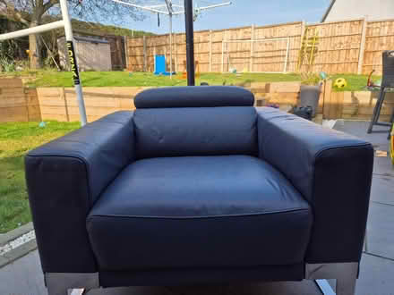 Photo of free Leather arm chair (Weston Favell village area) #4