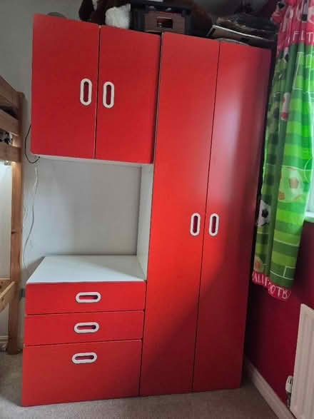 Photo of free IKEA FRITIDS/STUVA Wardrobe, 3 drawer set / 2 door cupboard (Greaves LA1) #1