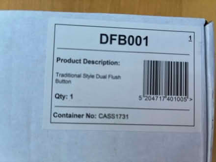 Photo of free Traditional Style Dual Toilet Flush Button (The Camp AL1) #2
