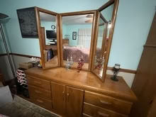 Photo of free Queen/Matching Dresser & Mirror (Just West of New Brunswick) #2