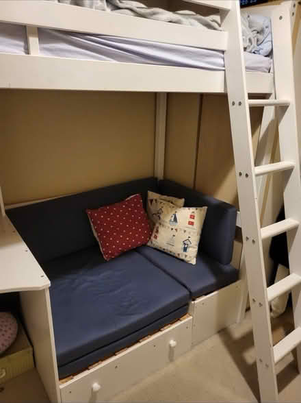 Photo of free Child’s bunk bed with desk & seat (Stamford PE9) #4