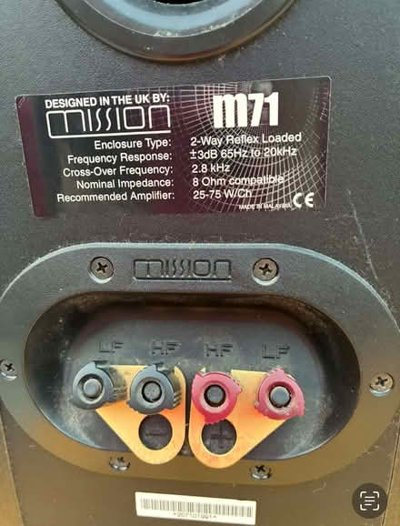 Photo of free Pair of Mission Speakers (The Camp AL1) #2