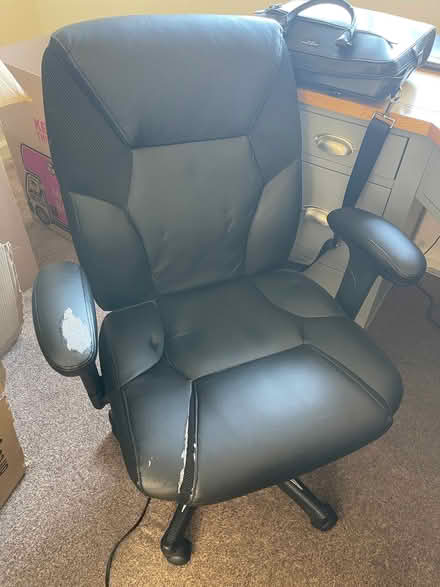 Photo of free Staples Faux Leather Desk Chair (Hampden Park BN22) #1