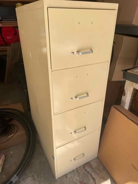 Photo of free 4 drawer file cabinet (Bird/Fuller) #1