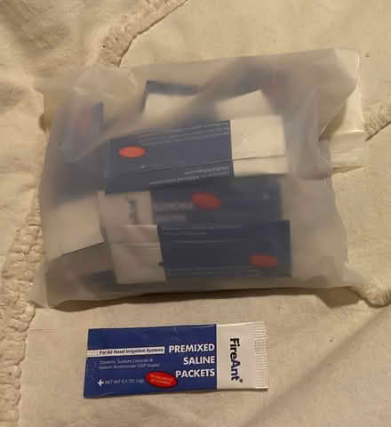 Photo of free saline packets - new (midtwn) #1