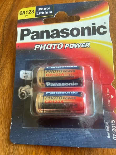 Photo of free Panasonic CR123 photo power batteries (AB15) #1