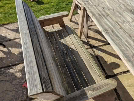 Photo of free Garden table, benches and chair (Steventon OX13) #2