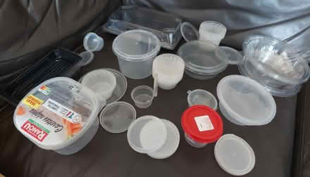 Photo of free Selection of plastic tubs with lids (Frimley) #1