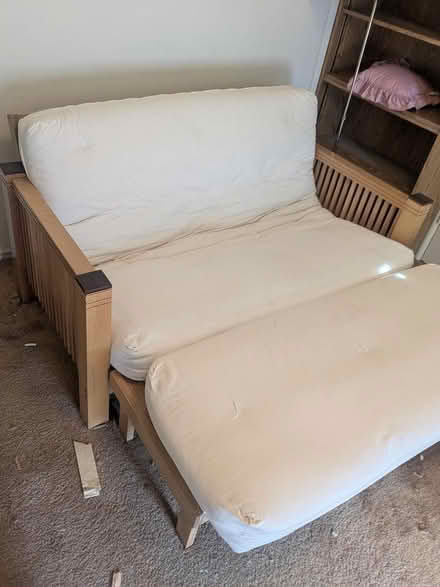 Photo of free Double size Futon frame/mattress (San Mateo - 26th & Alameda) #2