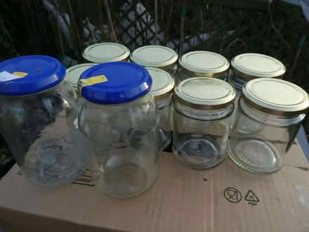 Photo of free Glass jars with lids x 10 (Rayleigh SS6) #2