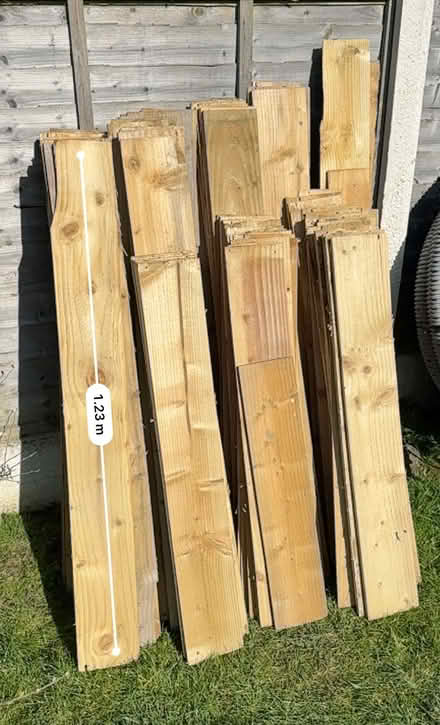 Photo of free Wooden Feather Boards, mostly in 1.3m lengths (Lawnswood LS16) #2