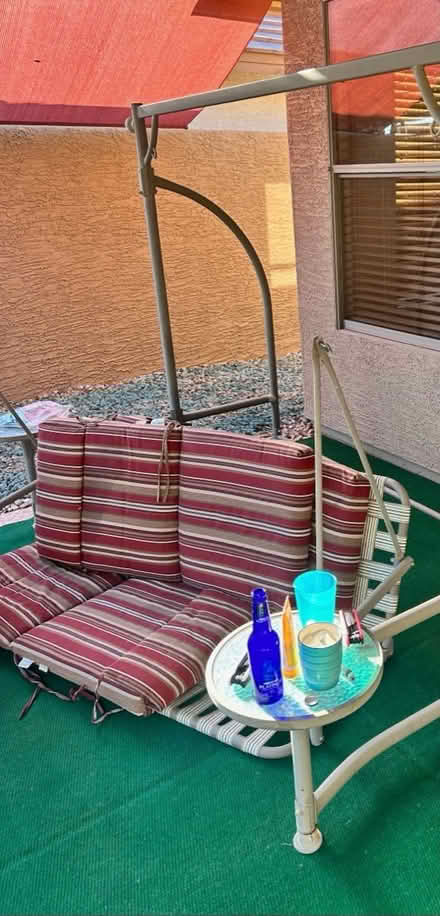 Photo of free Outdoor patio swing with cushions (Avondale) #1