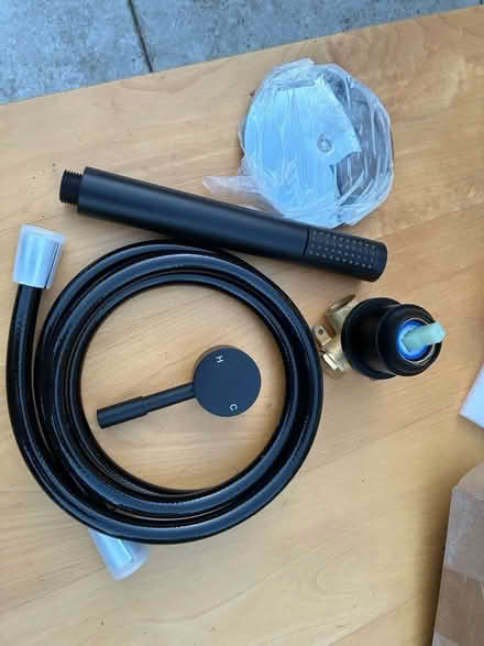 Photo of free Black Shower Hose & Attachment, Matching Black Bath Tap (The Camp AL1) #3
