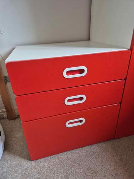 Photo of free IKEA FRITIDS/STUVA Wardrobe, 3 drawer set / 2 door cupboard (Greaves LA1) #2
