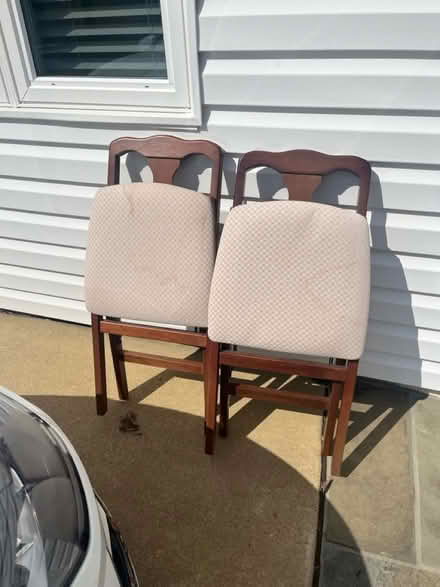 Photo of free Folding chairs. Wood frame (Leisure World 20906) #1