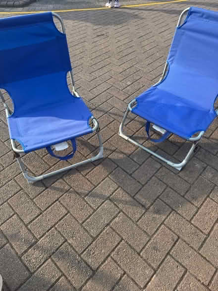 Photo of free 2 free low camping/ beach chairs (GL3) #1