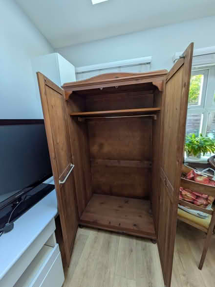 Photo of free Double pine wardrobe (Wimbledon SW19) #2