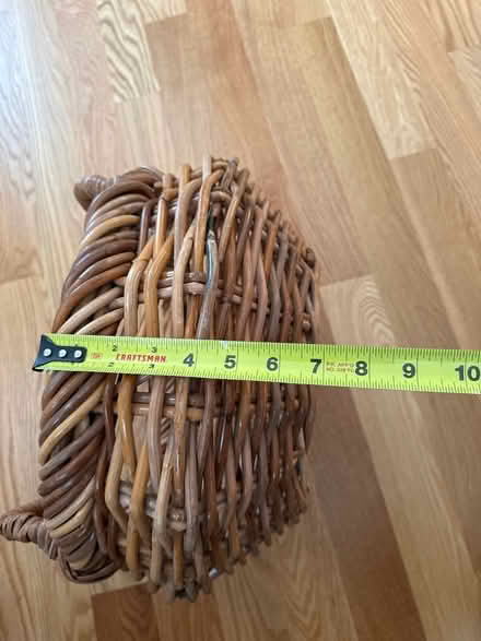 Photo of free Gently used Short wicker basket (Sunnyvale, near library) #4