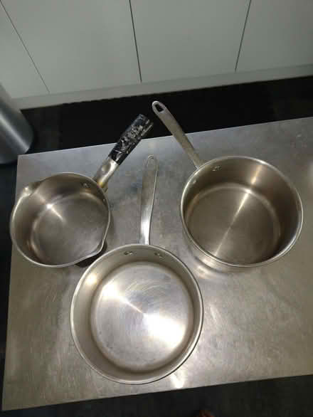 Photo of free 3 saucepans (Alresford CO7) #1