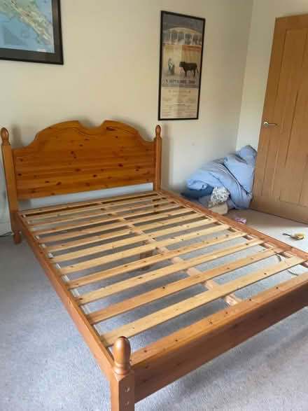 Photo of free Pine double bed frame (Nr14 near Loddon) #1