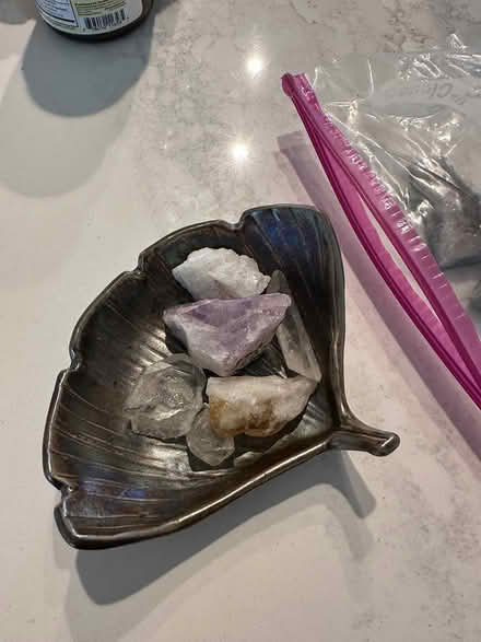 Photo of free Crystals and leaf dish (Park Slope) #1