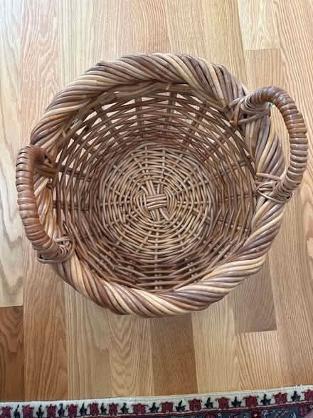 Photo of free Gently used Short wicker basket (Sunnyvale, near library) #1